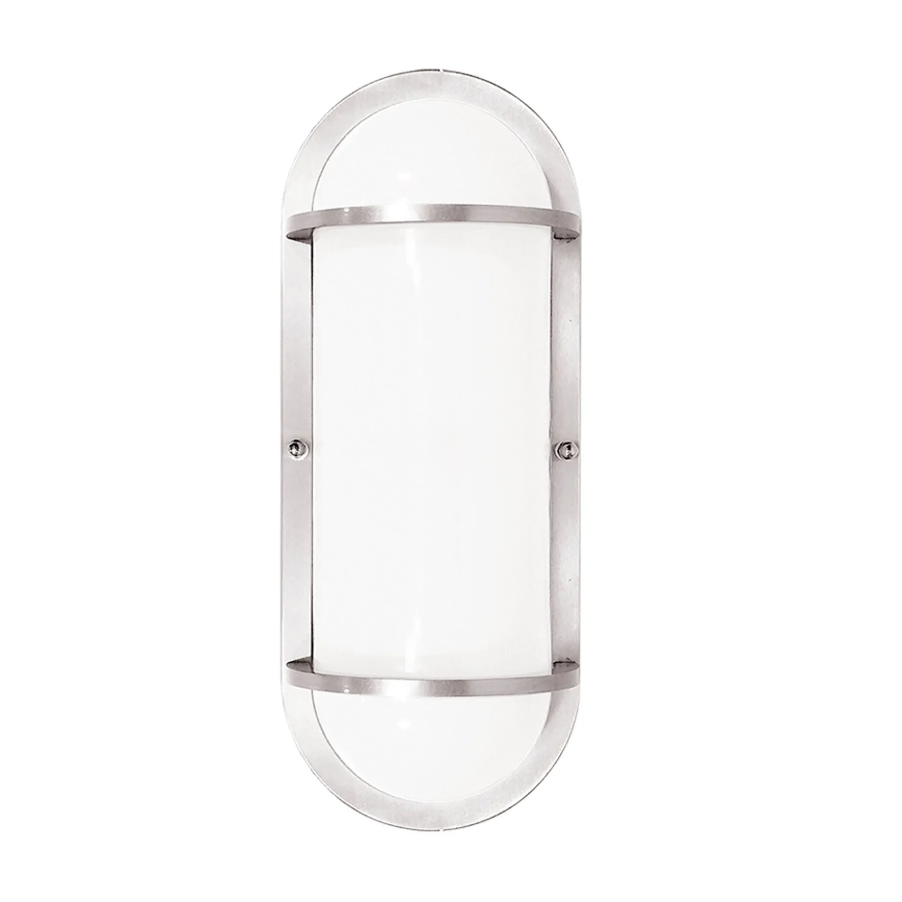 Outdoor 12" Wall Sconce LED Lighting Fixture, Brushed Nickle