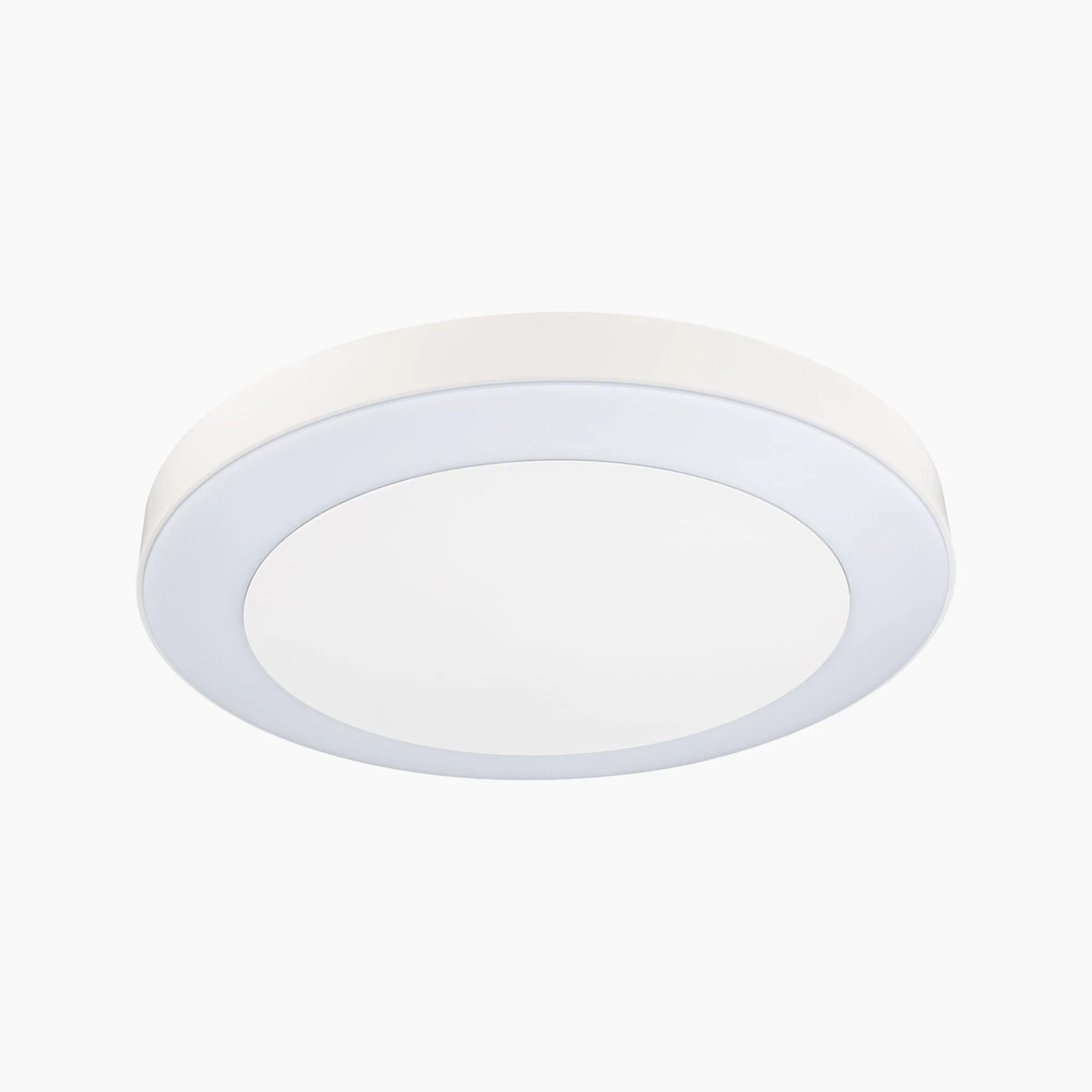 Outdoor Circula Dusk 15W LED Smart Home Zigbee 3.0 Warm Ceiling Light with Motion Detection in White