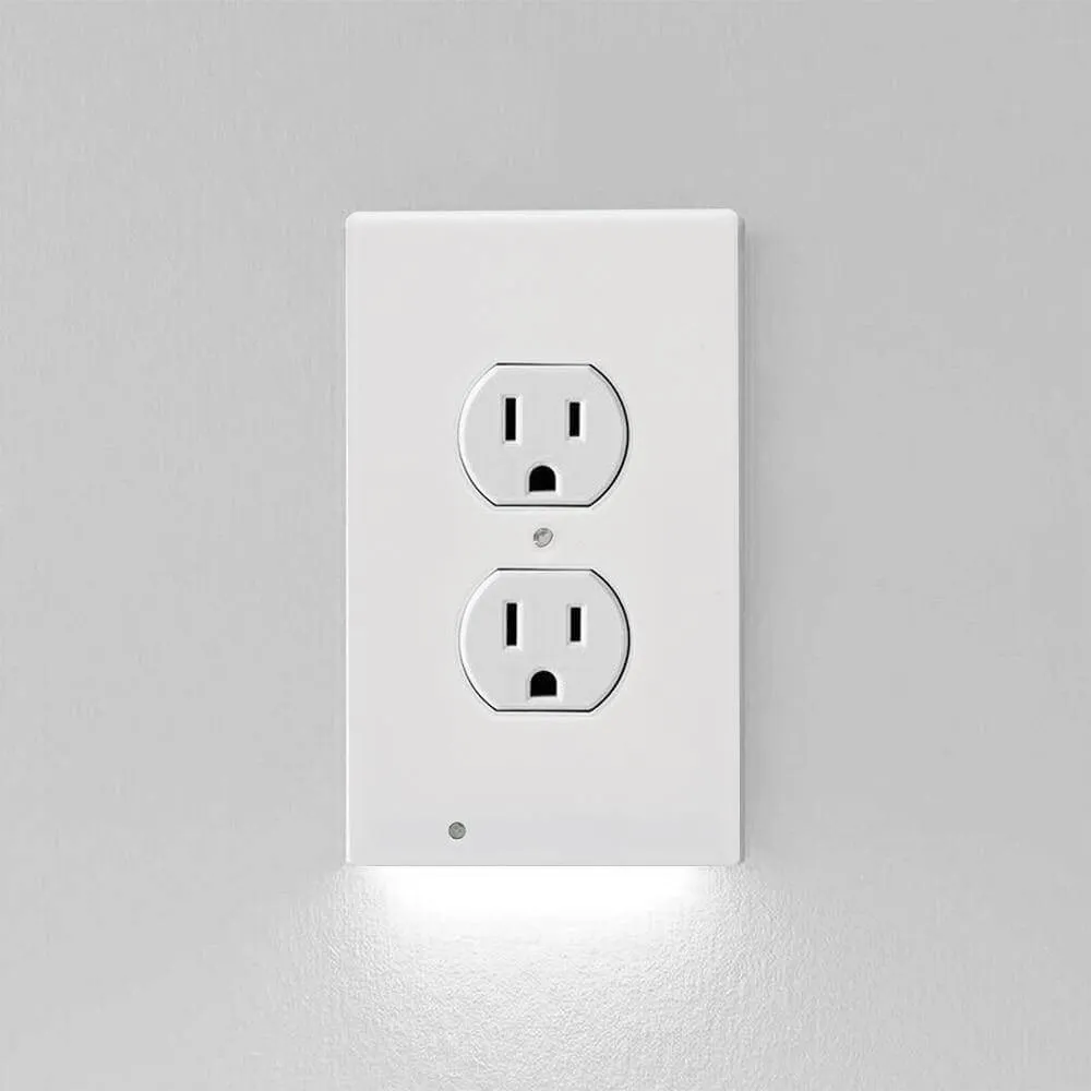 Outlet Cover Wall Plate With Led Night Lights