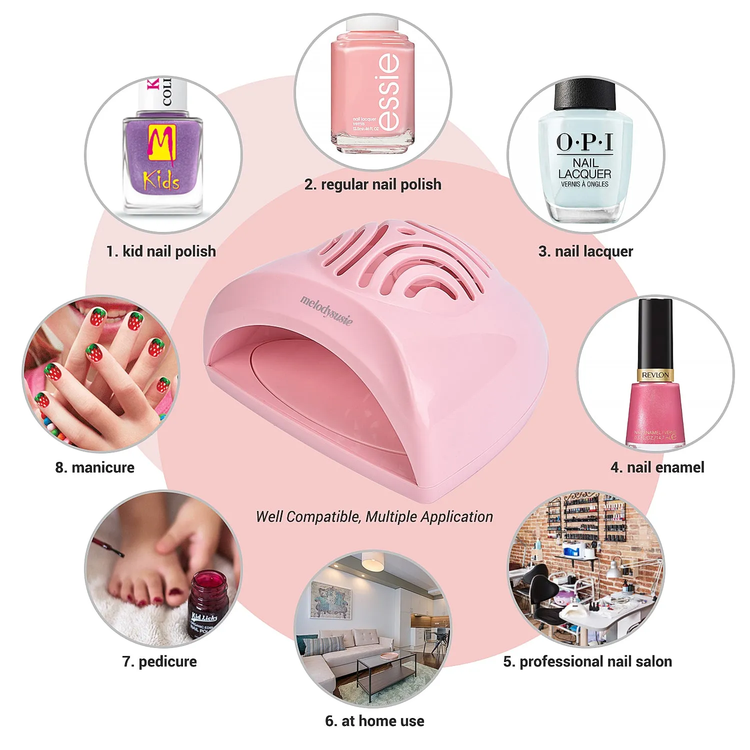 P-Art-Fan Mini Fan Nail Lamp