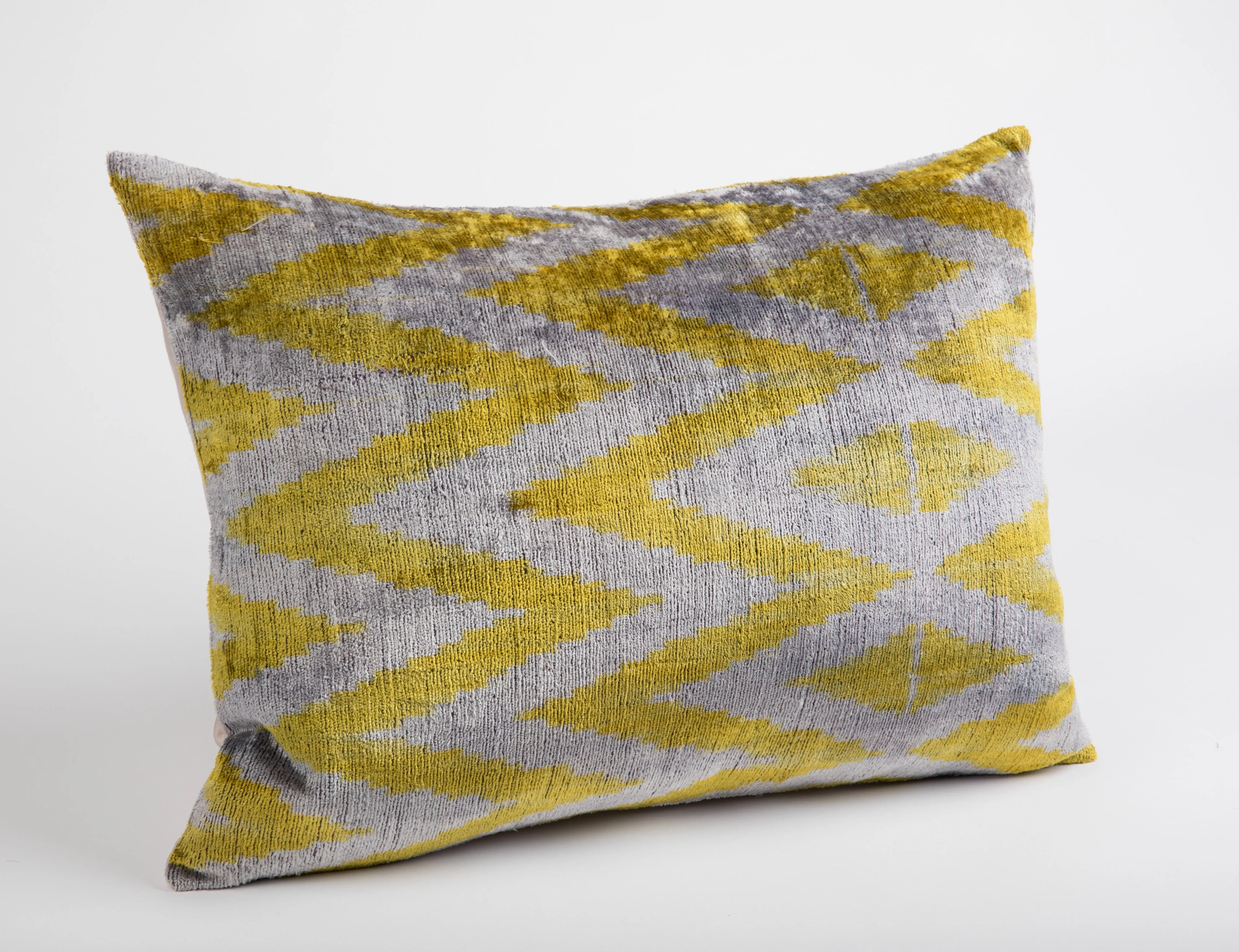 Palavas Silk Velvet Ikat Pillow