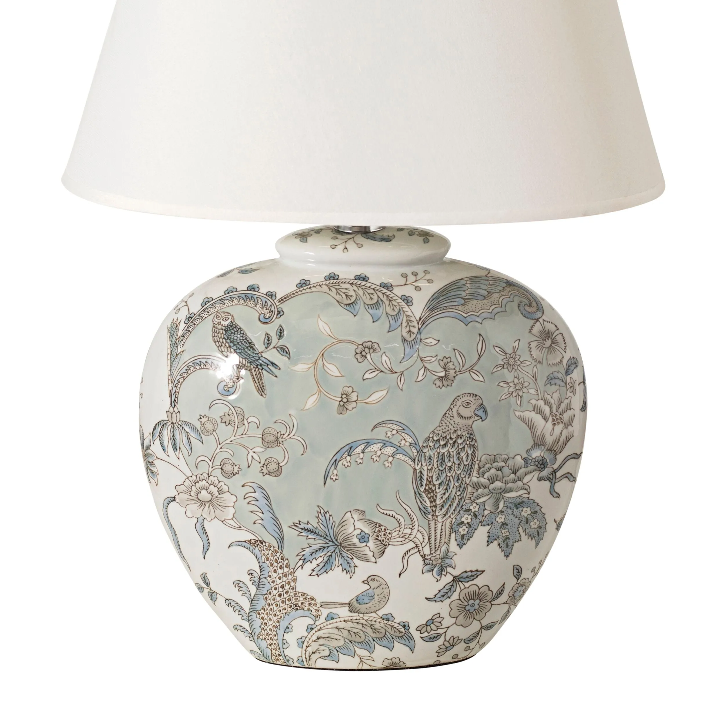 Pale Blue Birds In The Sky Table Lamp 65cm