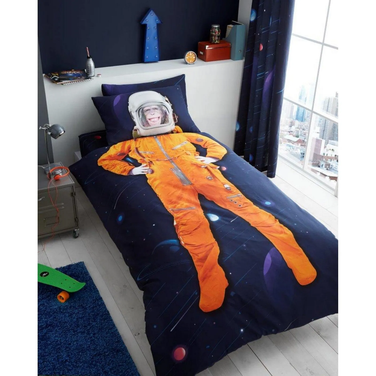 Panel Space Chimp Duvet Set