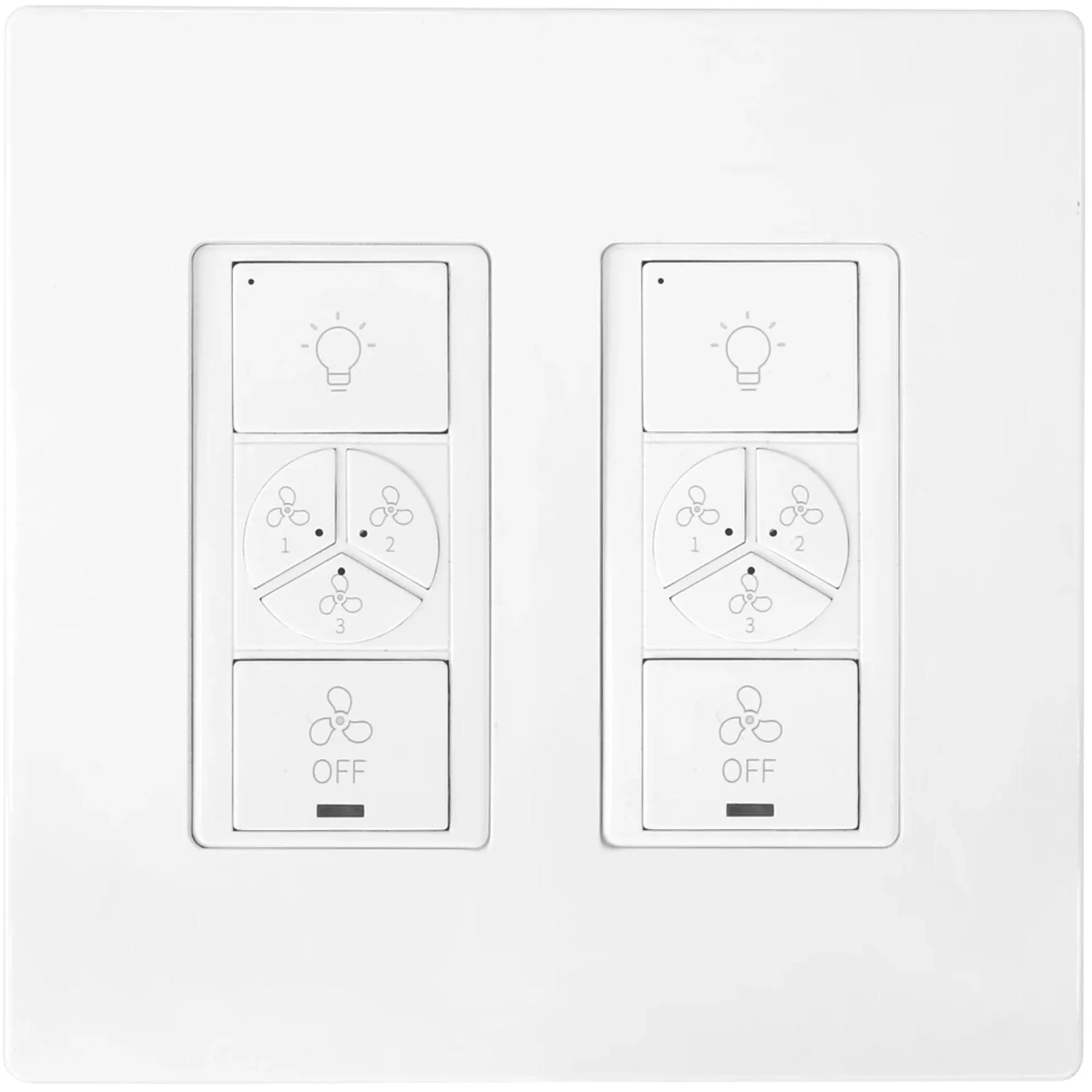 Pilot Smart Wall Switch For Ceiling Fans(2-Gang), Works with Amazon Alexa, Google Assistant, and Siri Shortcuts