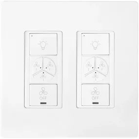 Pilot Smart Wall Switch For Ceiling Fans(2-Gang), Works with Amazon Alexa, Google Assistant, and Siri Shortcuts