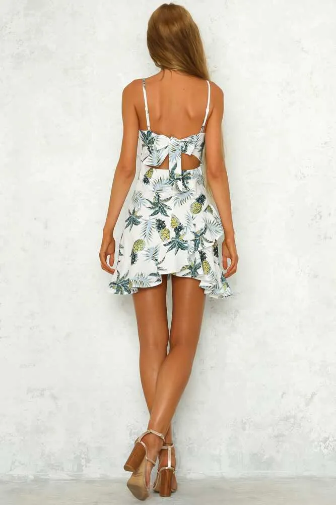 Pineapple Print Dress