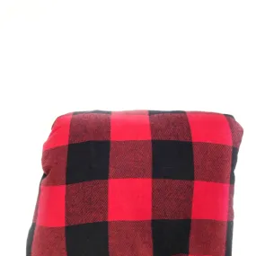 Plaid Blanket RED AND BLACK BUFFALO CHECK