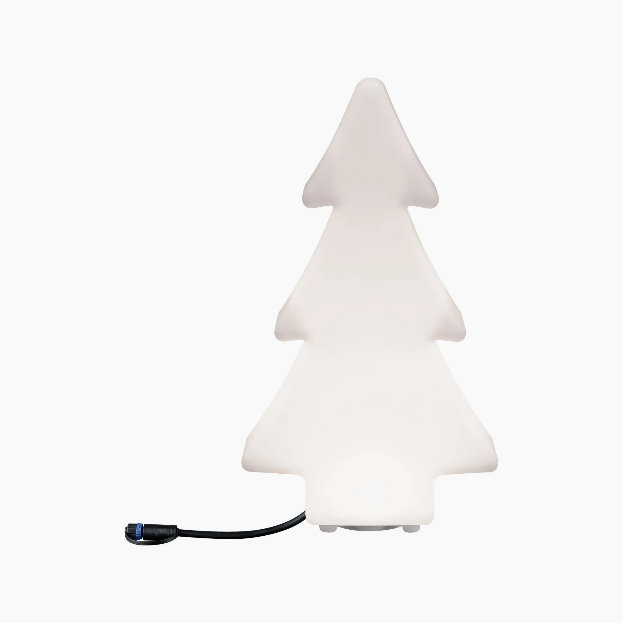 Plug & Shine Outdoor Christmas Tree 2.8W LED Floor Lamp with Ground Spike in White