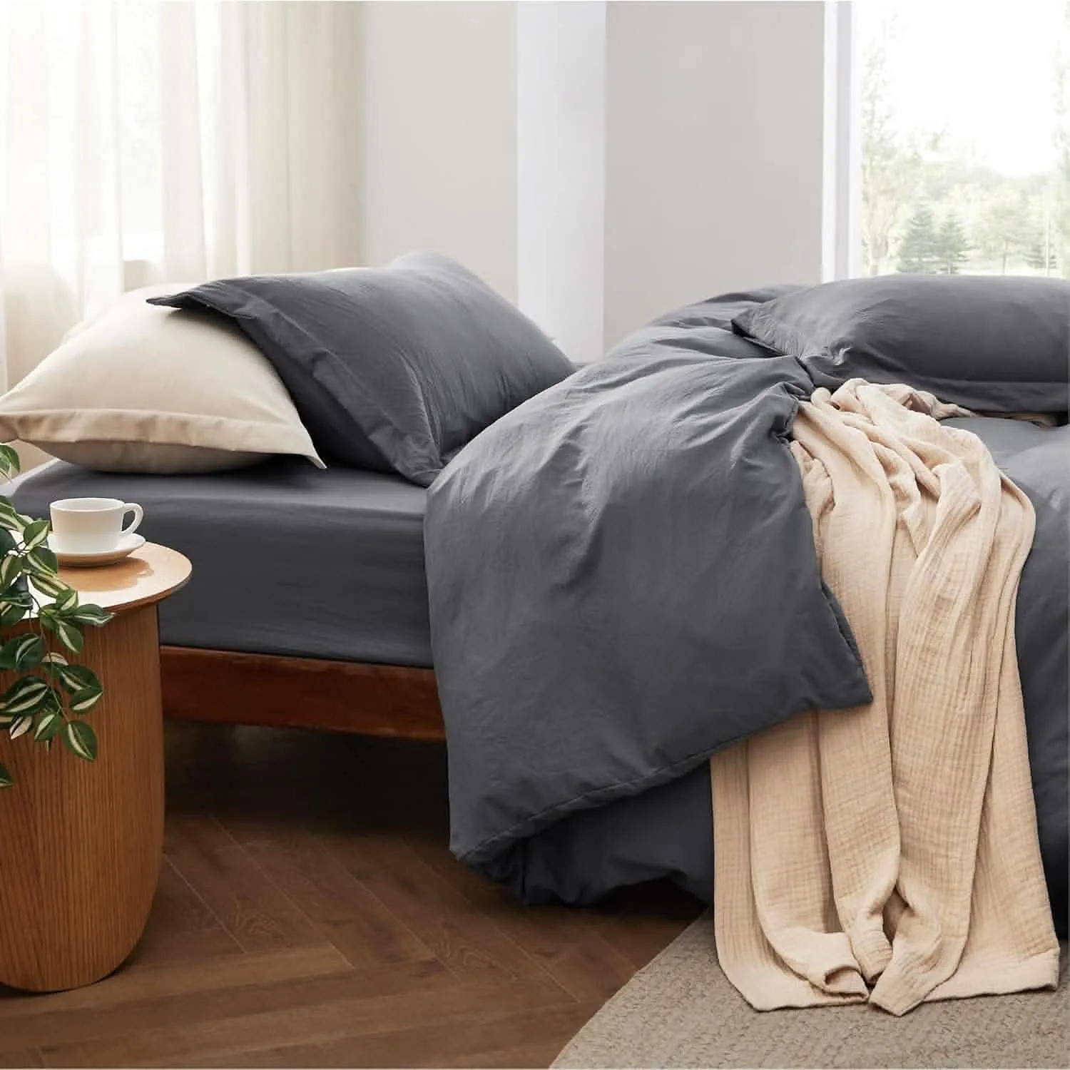 Prewashed Polyester Microfiber Duvet Cover Set