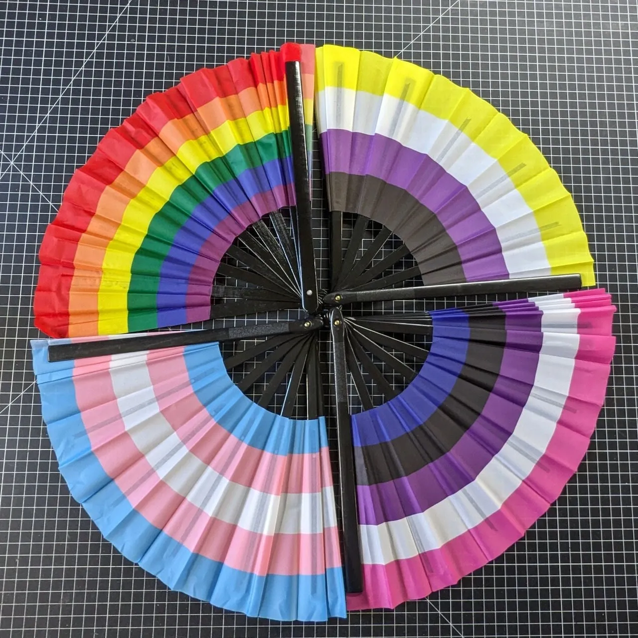 Pride Flag Clack Fans