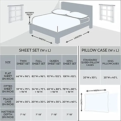 Purity Home Organic 100% Cotton Ultra-Light & Breathable Cool Touch Sheet Set - 4-Piece Eco-Friendly Percale Sheets, Deep Pocket, GOTS Certified, Moisture-Wicking Bed Sheets, (Queen, White)