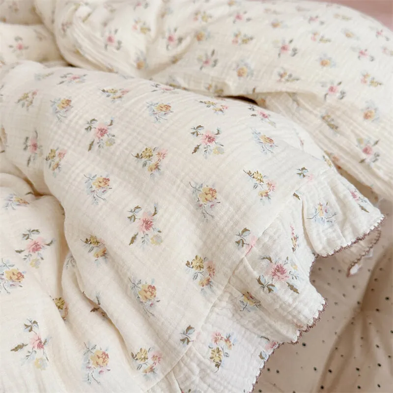 Queen Size Cotton Muslin Duvet Cover