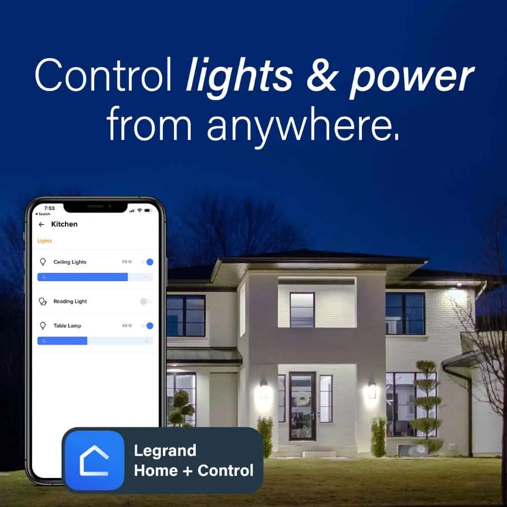 radiant 3-Way/Multi-Location Wireless Smart Remote Switch with Netatmo, Light Almond