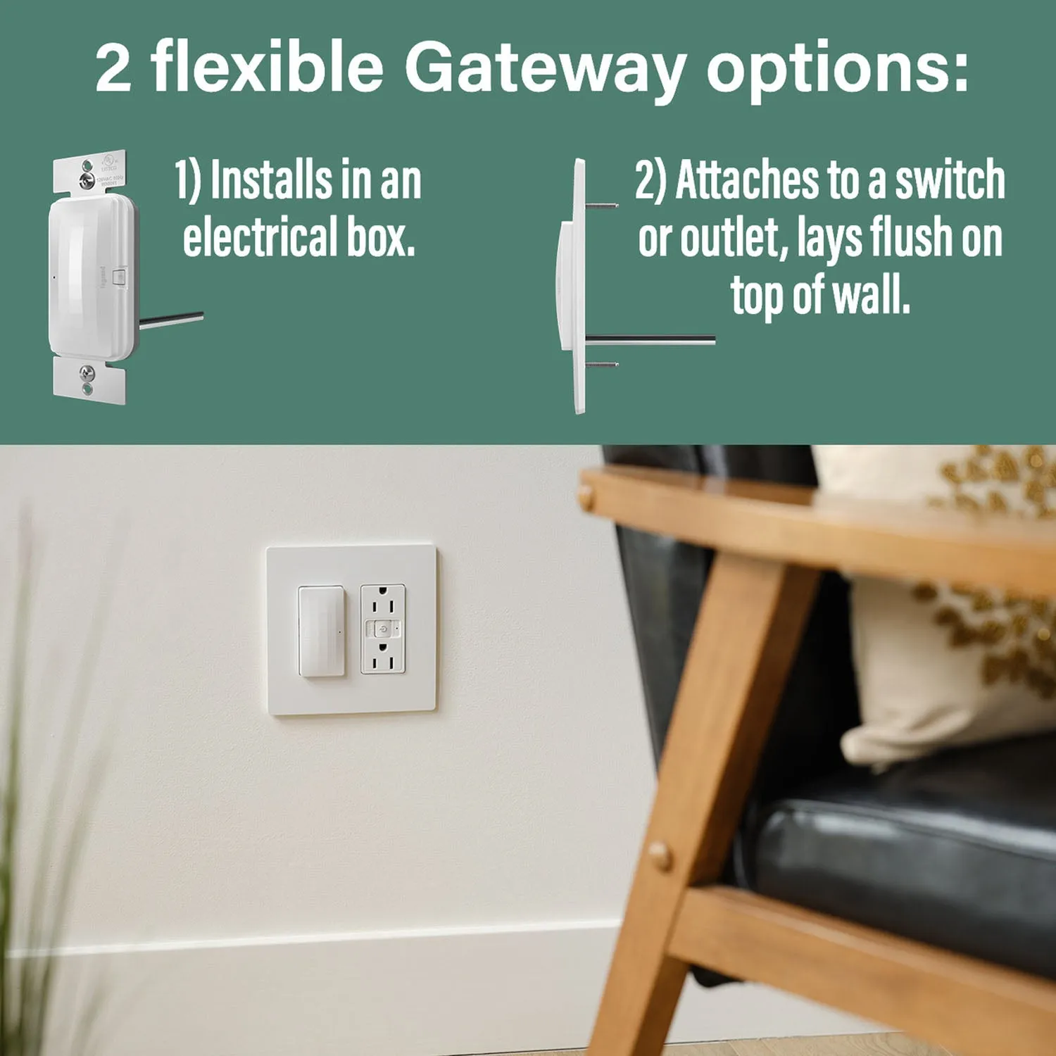 radiant Netatmo Tru-Universal Smart Dimmer, Single Pole, 3-Way, Light Almond