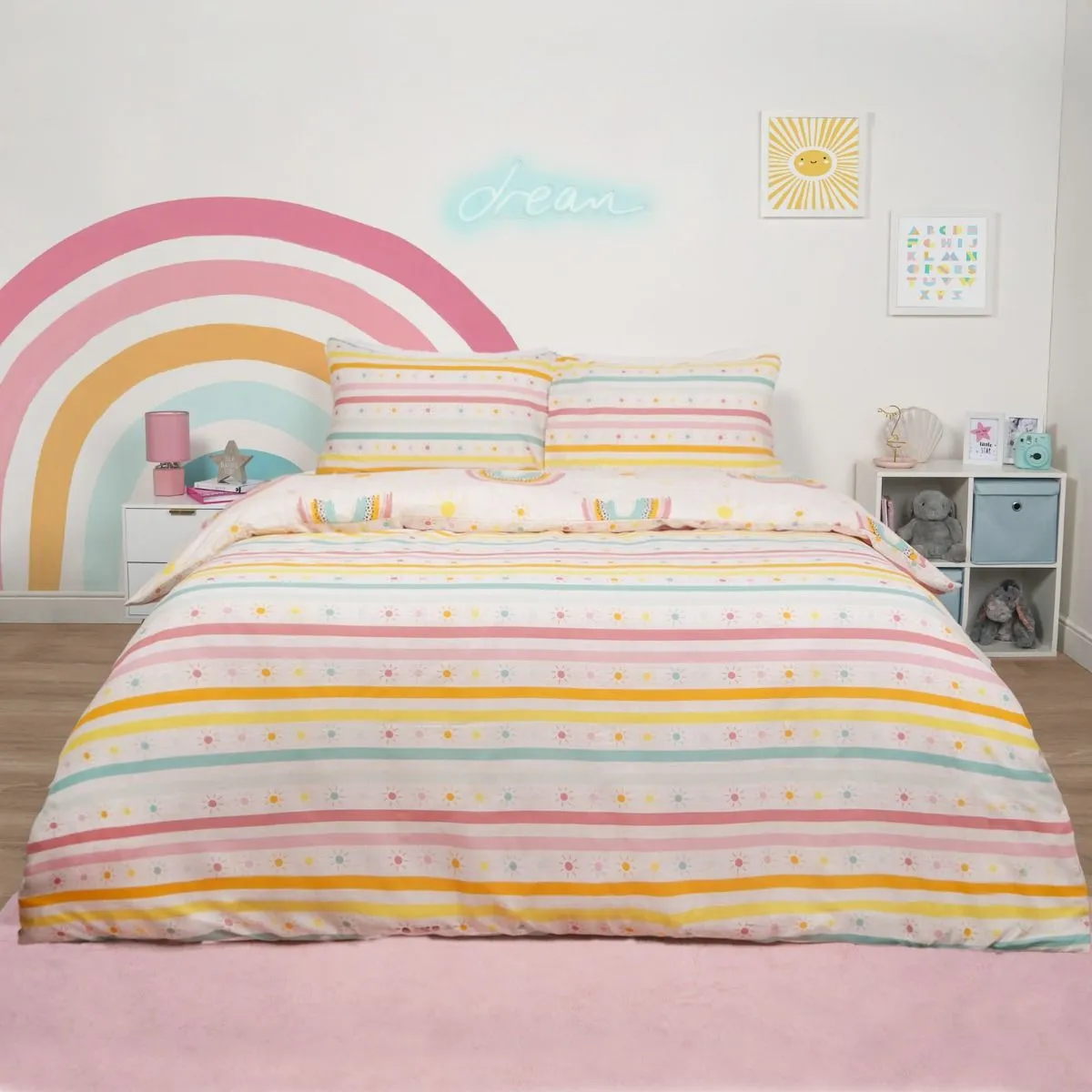 Rainbow Print Duvet Set