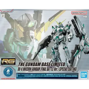 RG 1/144 The Gundam Base Limited RX-0 Unicorn Gundam [Final Battle Ver.] [Special Coating]