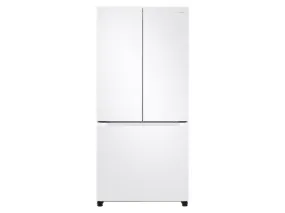 Samsung 19.5 cu. ft. Smart 3-Door French Door Refrigerator in White