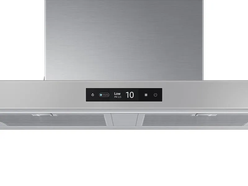 Samsung NK36CB700WCGAA 36" Bespoke Smart Wall Mount Hood with LCD Display in Clean Grey