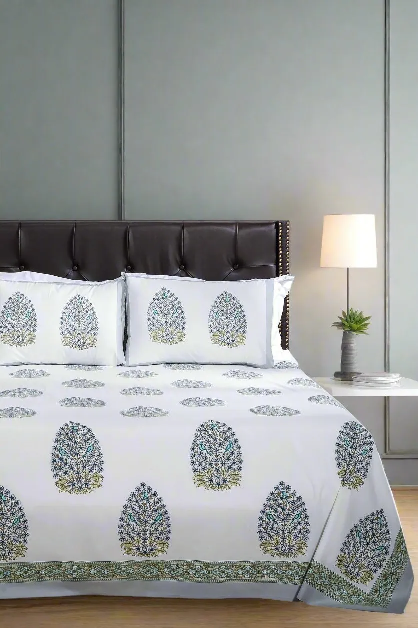 Sara Paisley Cotton Percale Bedsheet