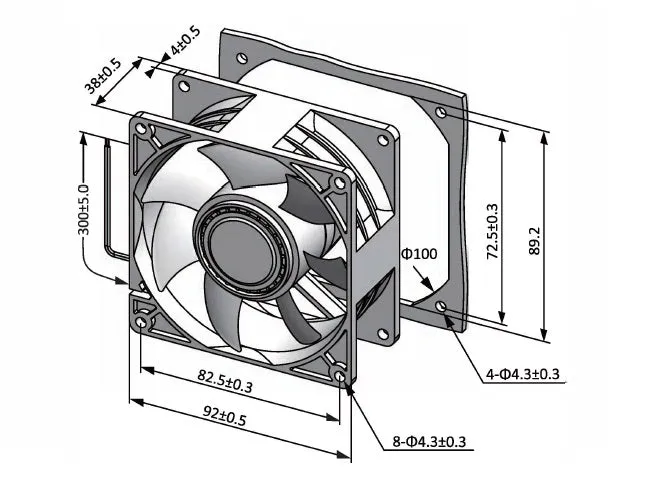 sE9238 Series EC Axial Fans