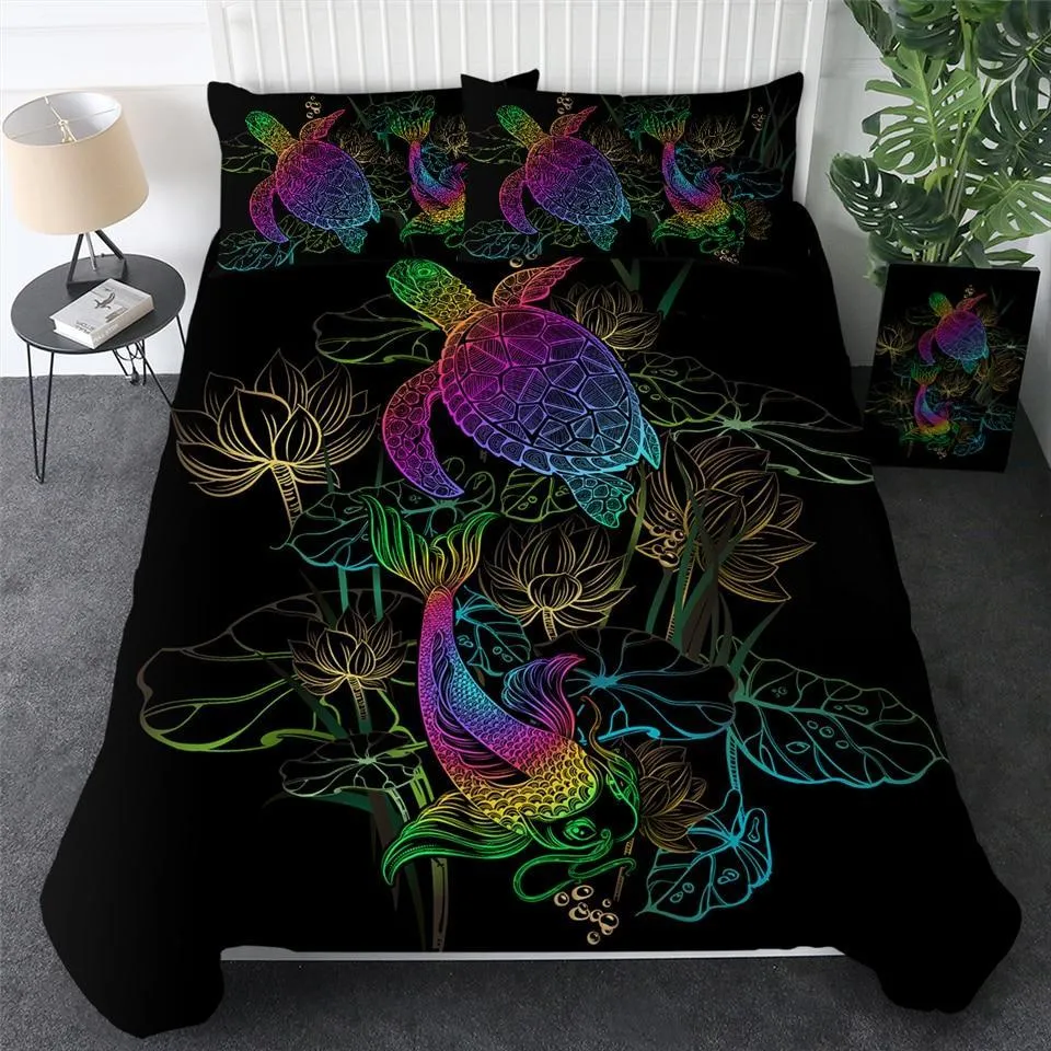 Sea Turtle and Koi Bedding Set