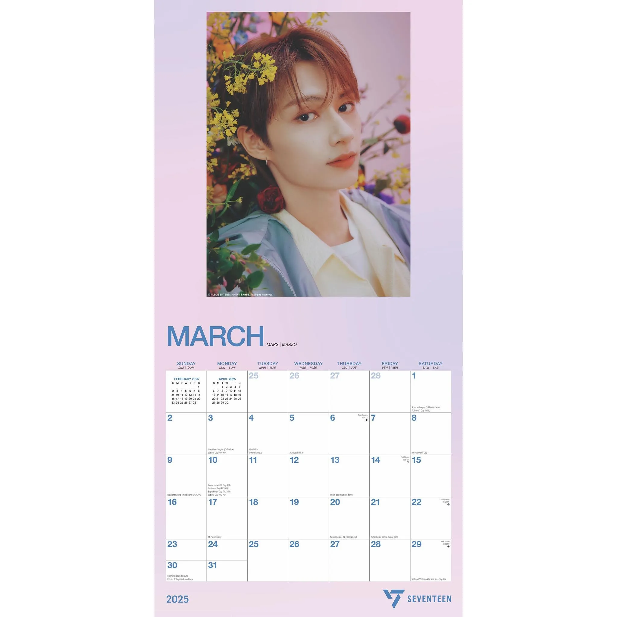 Seventeen Wall 2025 Calendar