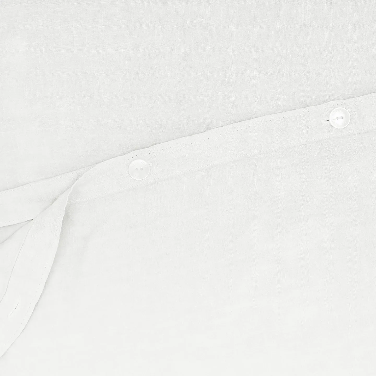 Simple Linen Duvet - White