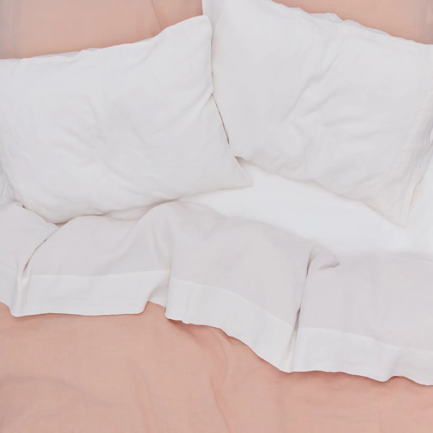 Simple Linen Duvet - White