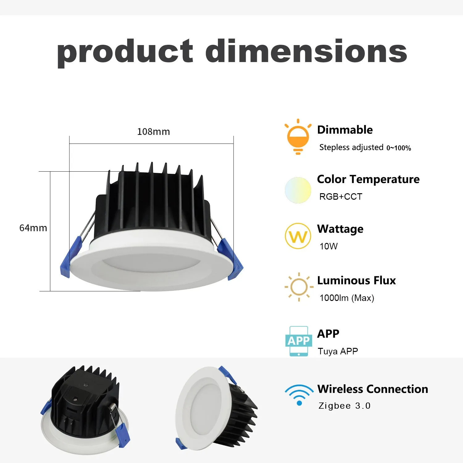 Smart colour 90mm downlight builder packs, best value