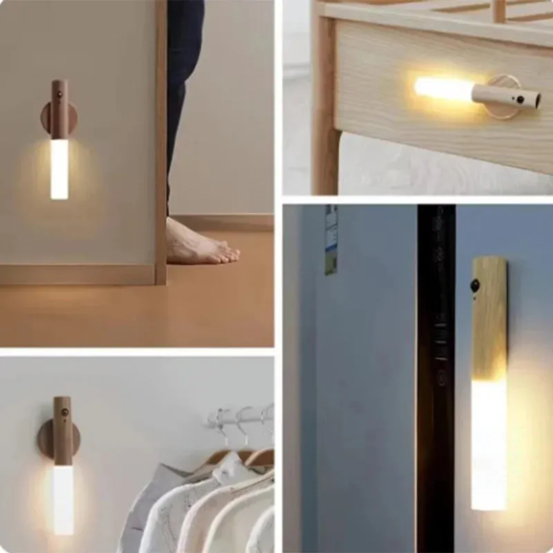 Smart Motion Sensor Night Light - LED Wall Lamp with Auto Human Body Induction for Bedroom & Home