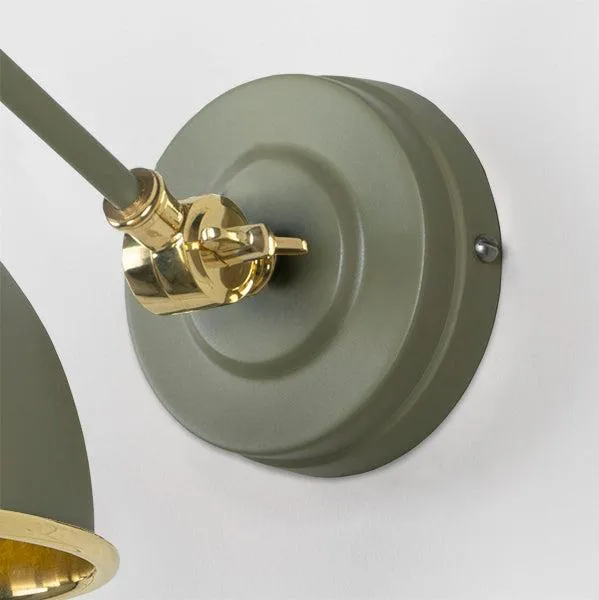 Smooth Brass Brindley Wall Light in Tump | From The Anvil