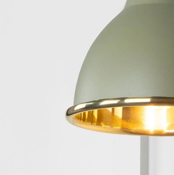 Smooth Brass Brindley Wall Light in Tump | From The Anvil