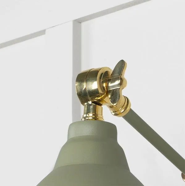 Smooth Brass Brindley Wall Light in Tump | From The Anvil