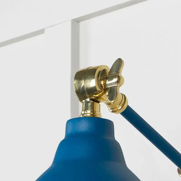 Smooth Brass Brindley Wall Light in Upstream | From The Anvil