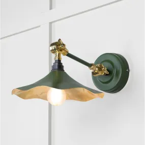 Smooth Brass Flora Wall Light in Heath | From The Anvil