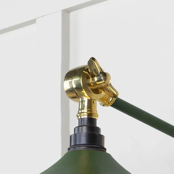 Smooth Brass Flora Wall Light in Heath | From The Anvil