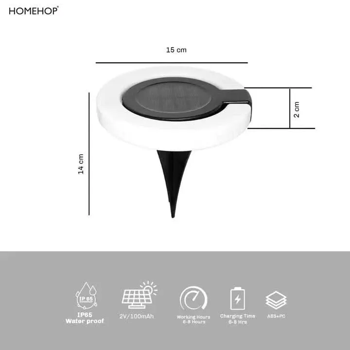 Solar Waterproof LED Home Wall Decor Light for Garden, Pathway And Outdoor