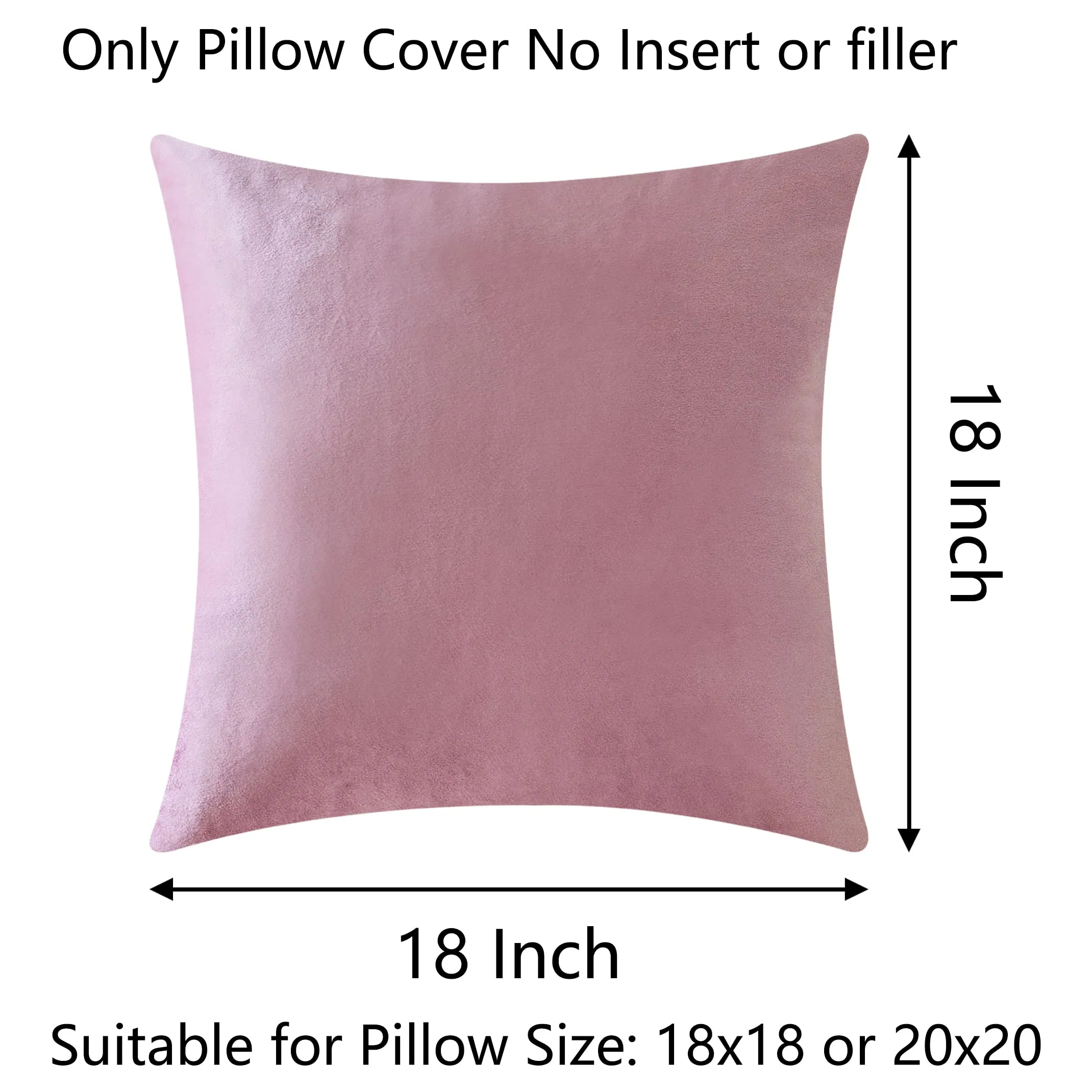 Solid Color Velvet/Jacquard Pillow Covers