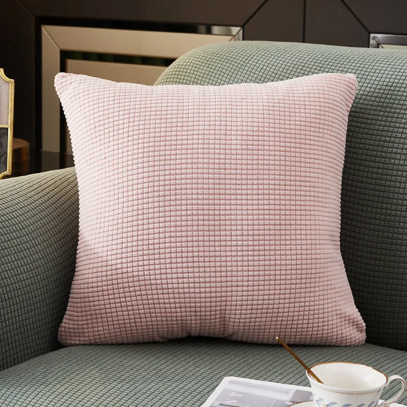 Solid Color Velvet/Jacquard Pillow Covers