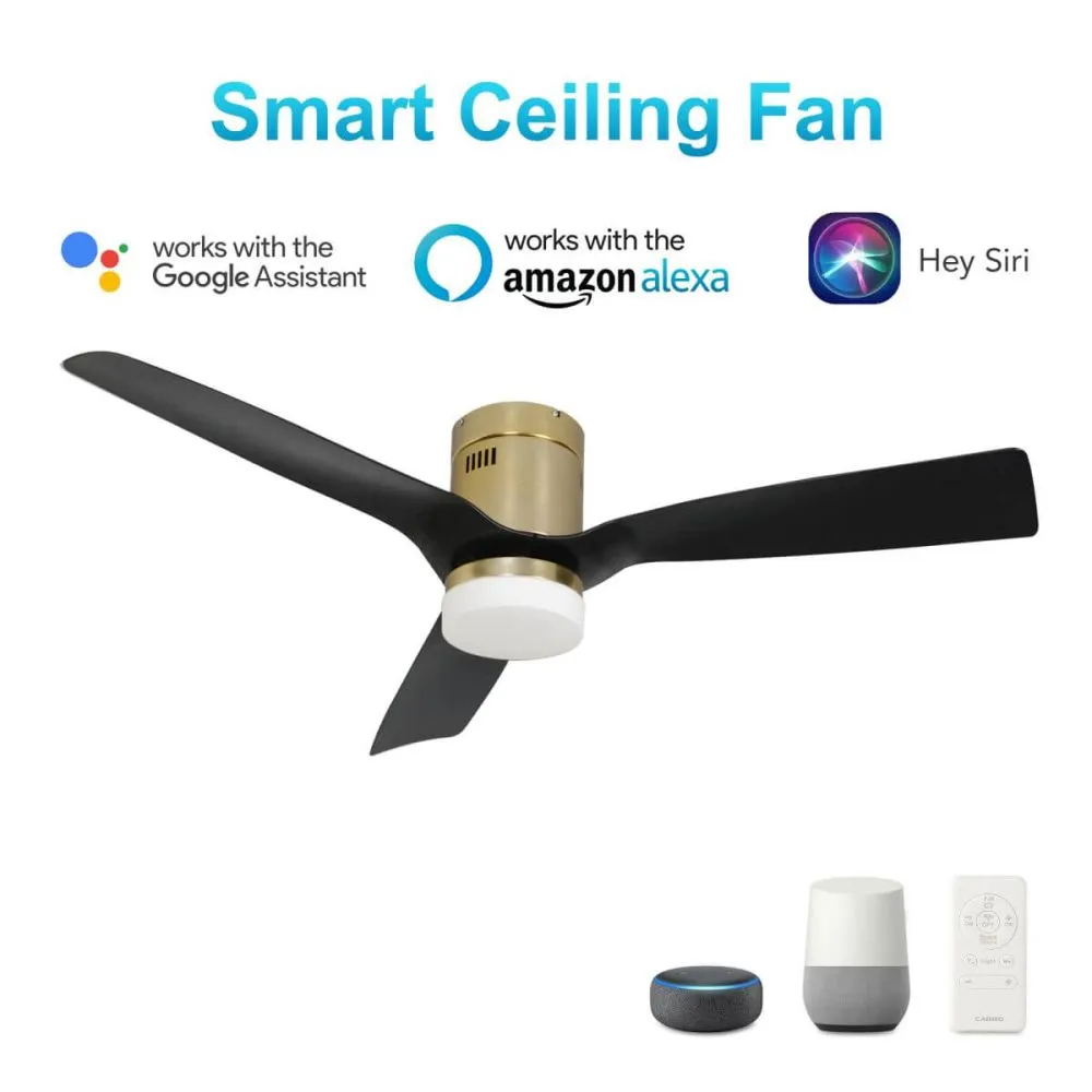 Spezia 52" In. 3 Blade Smart Ceiling Fan with LED Light Kit Works with Led Light Kit & Remote