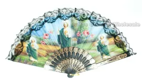 St. Judas Printed Hand Held Folding Fans Wholesale