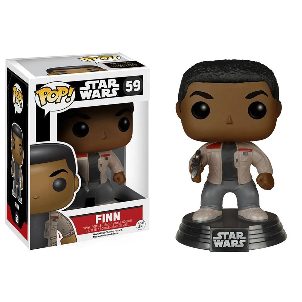 Star Wars Force Awakens POP Finn Bobble Head Vinyl Figure