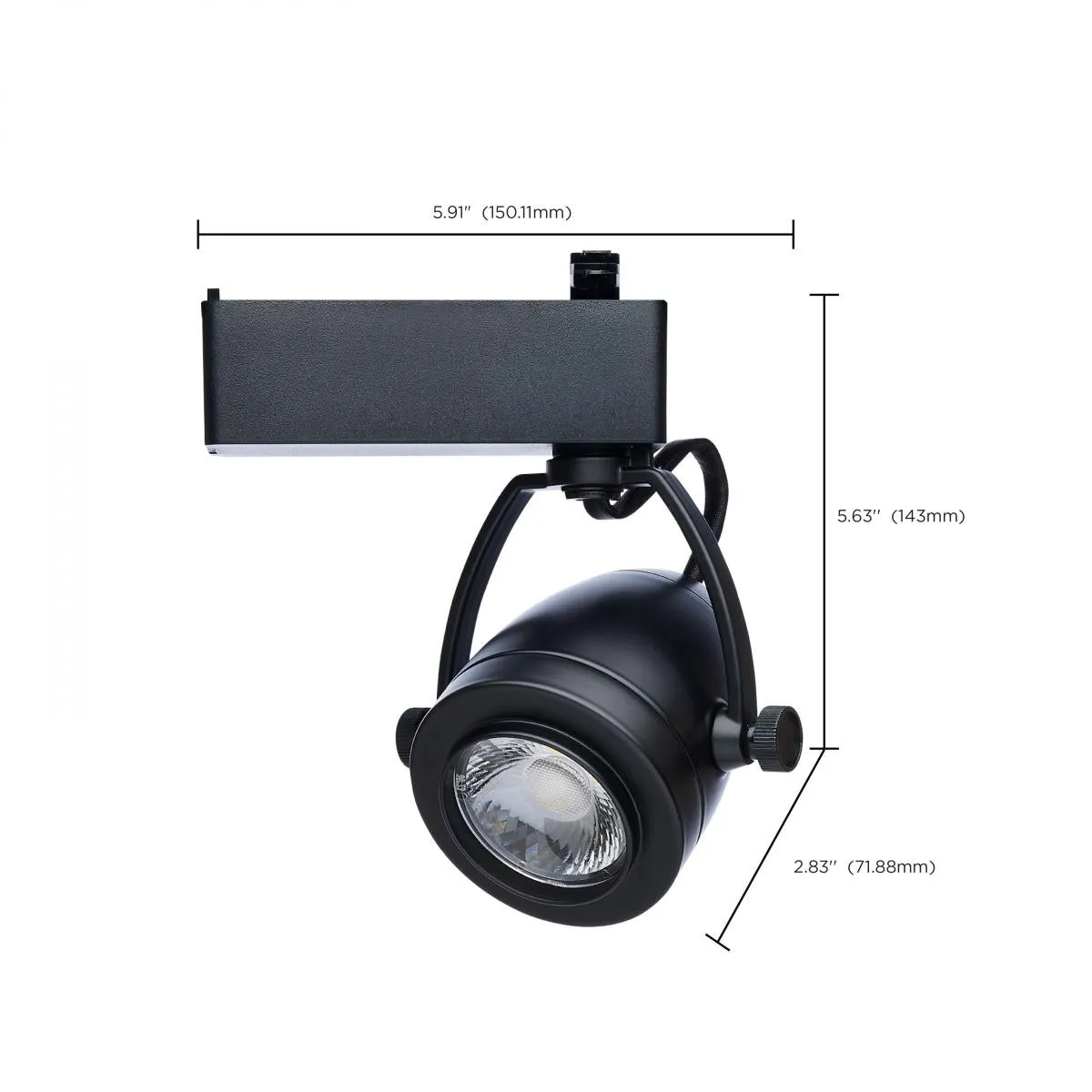 Starfish Smart LED Track Head Pinch Back 12W 1100 Lumens RGBTW, Halo, 36 Beam Angle, Black Finish