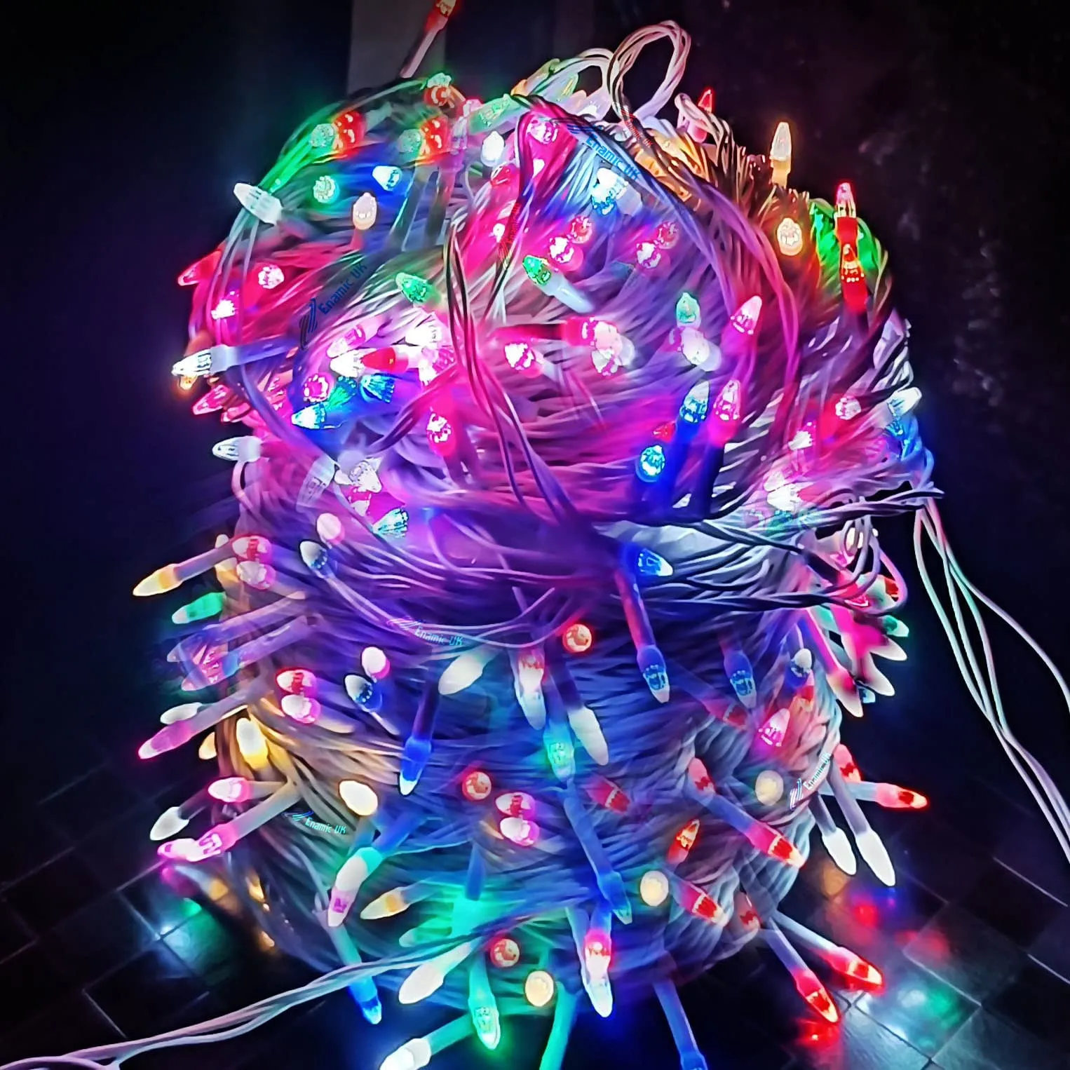 STARVIN White Wire RGB Diwali Light with 8 Mode Changer Tree Decoration Light 20 Meter (65 ft.) with 40% More Brighter Diwali Festivals Christmas Multi-Purpose Pack of 1 Make in India || MK34