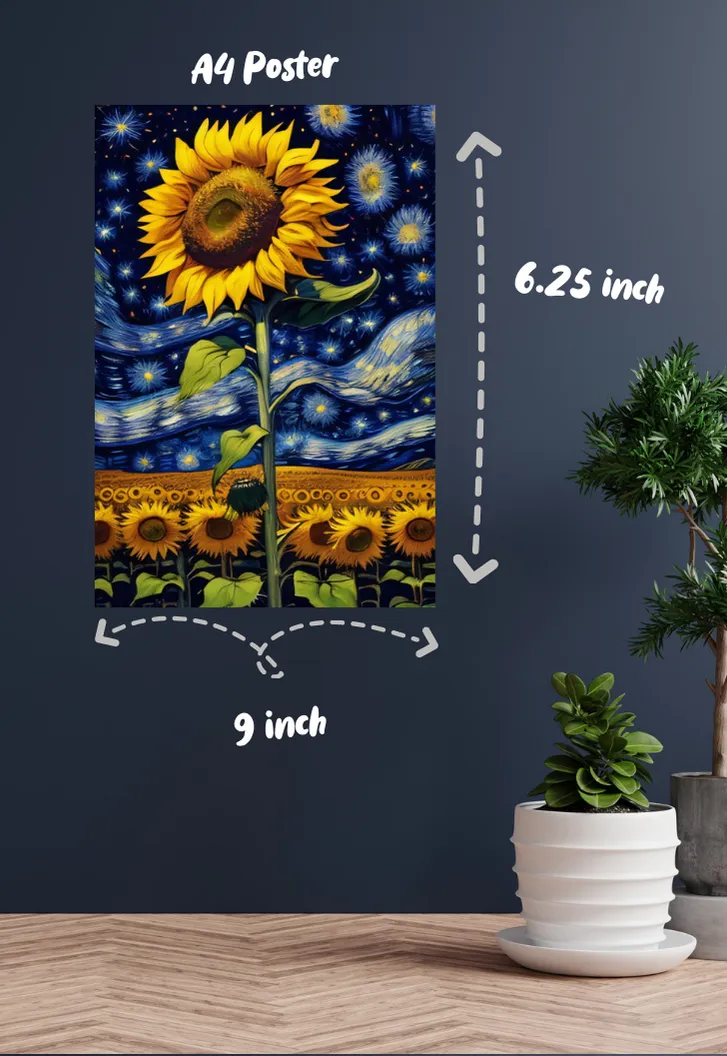 Sunflower Van Gogh Poster