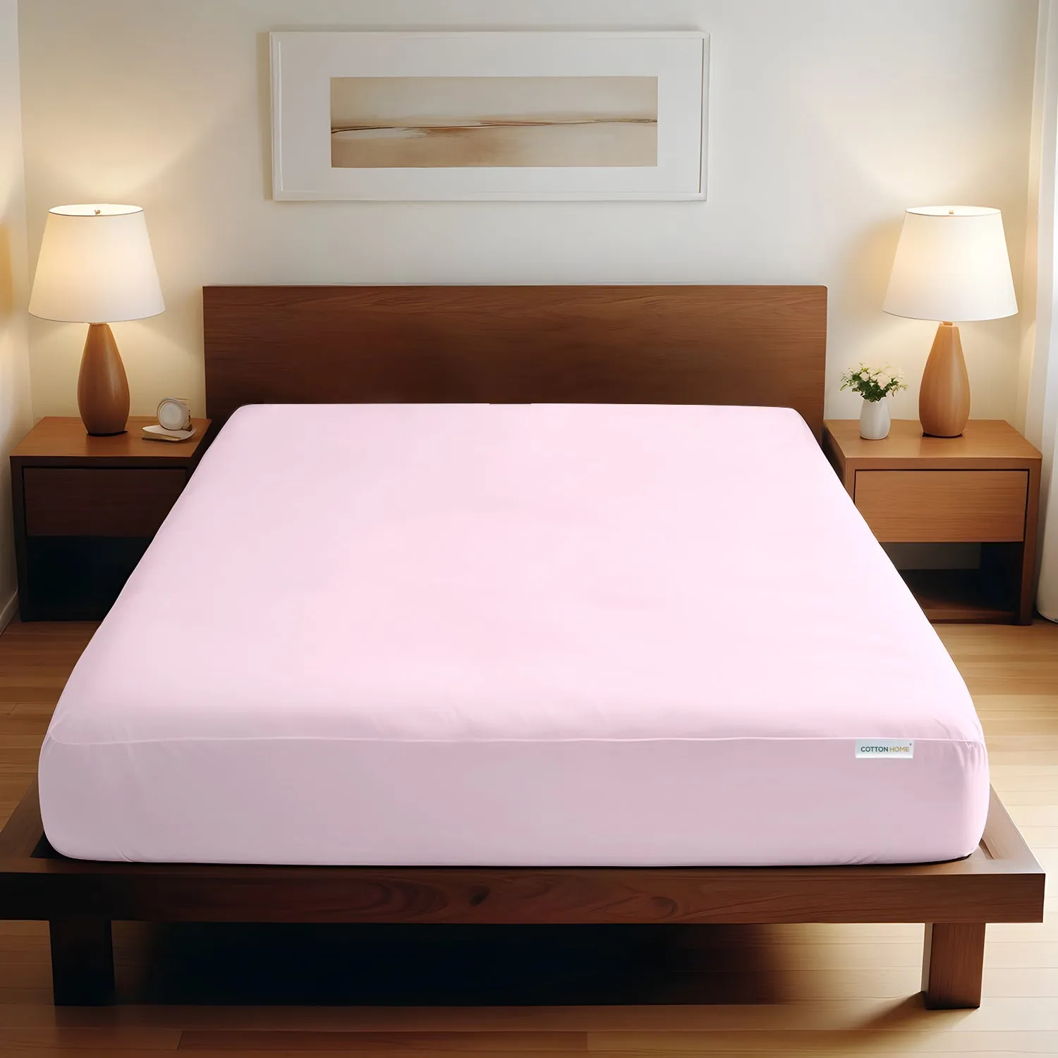 Super Soft Fitted sheet 160x200 30 CM - Pink