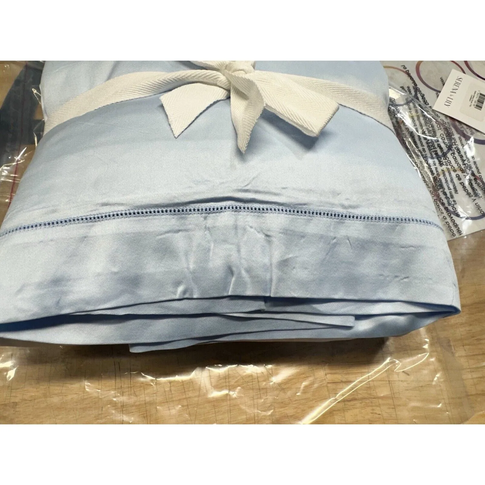 Sutton 610 TC Italian Sateen Duvet Cover (F/Q)-Cornflower (CL)