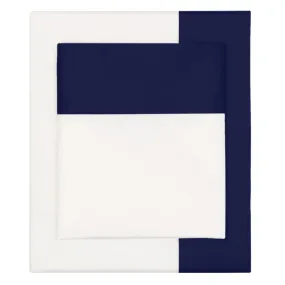 The Navy Blue Border Sheet Set