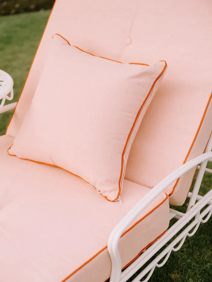 THE SMALL SQUARE THROW PILLOW | Riviera Pink