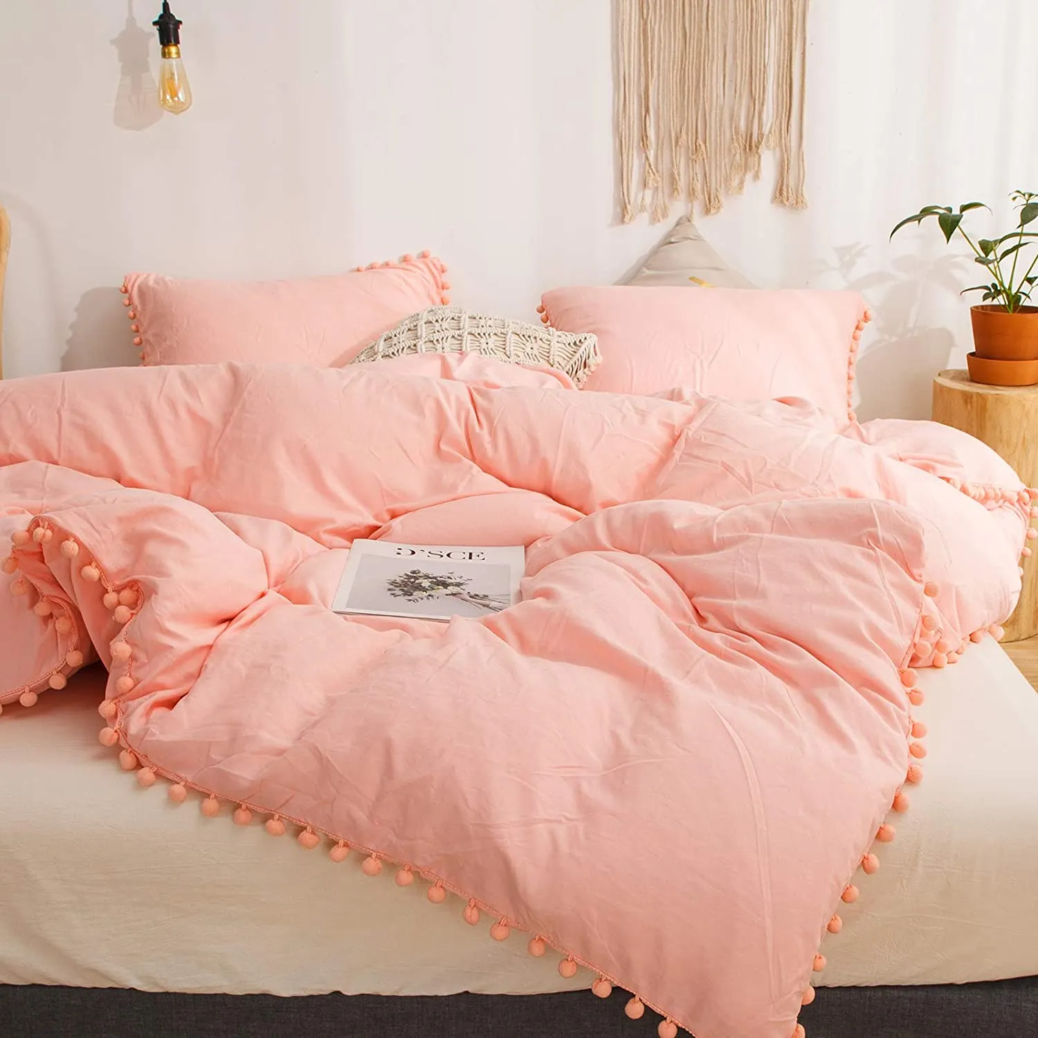 The Softy Pom Pom Pink Bed Set